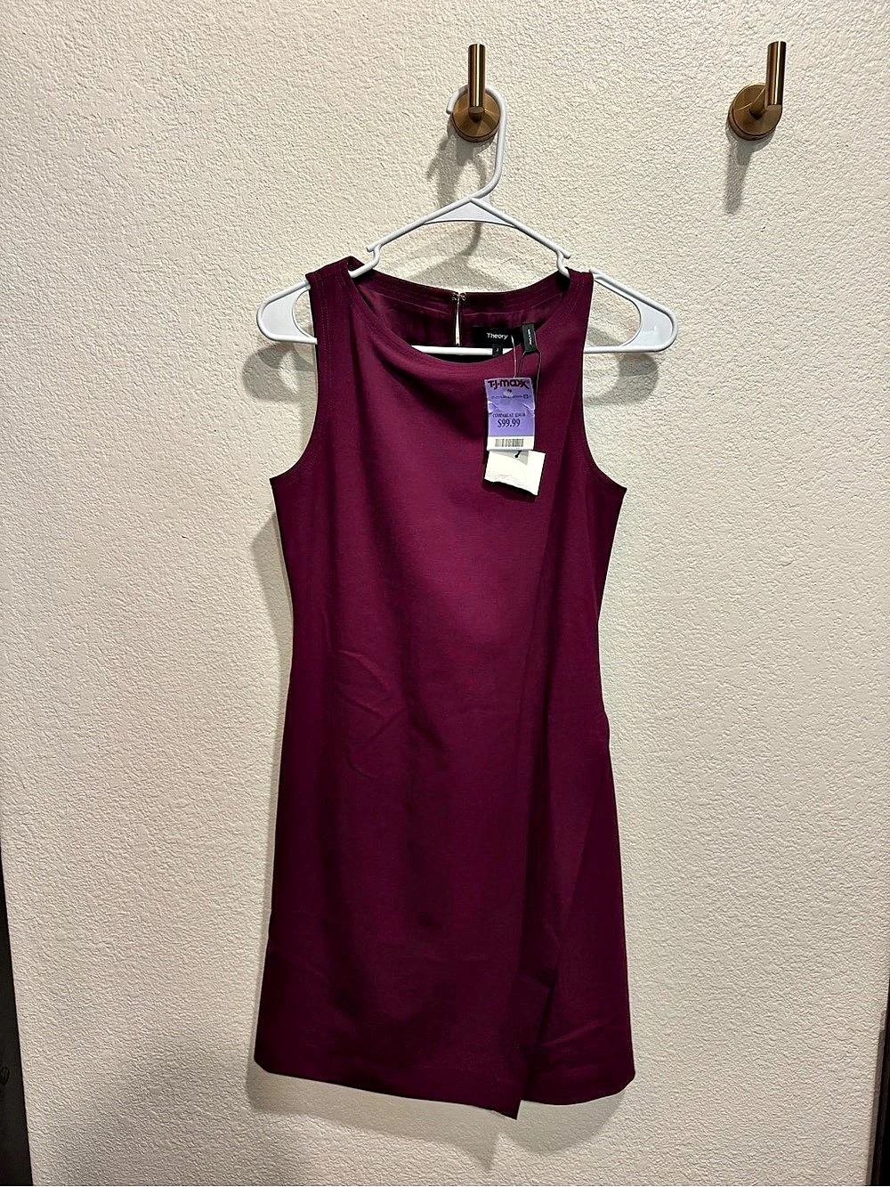 Theory Risbana Dress Sleeveless Mini Dress Purple Size 2